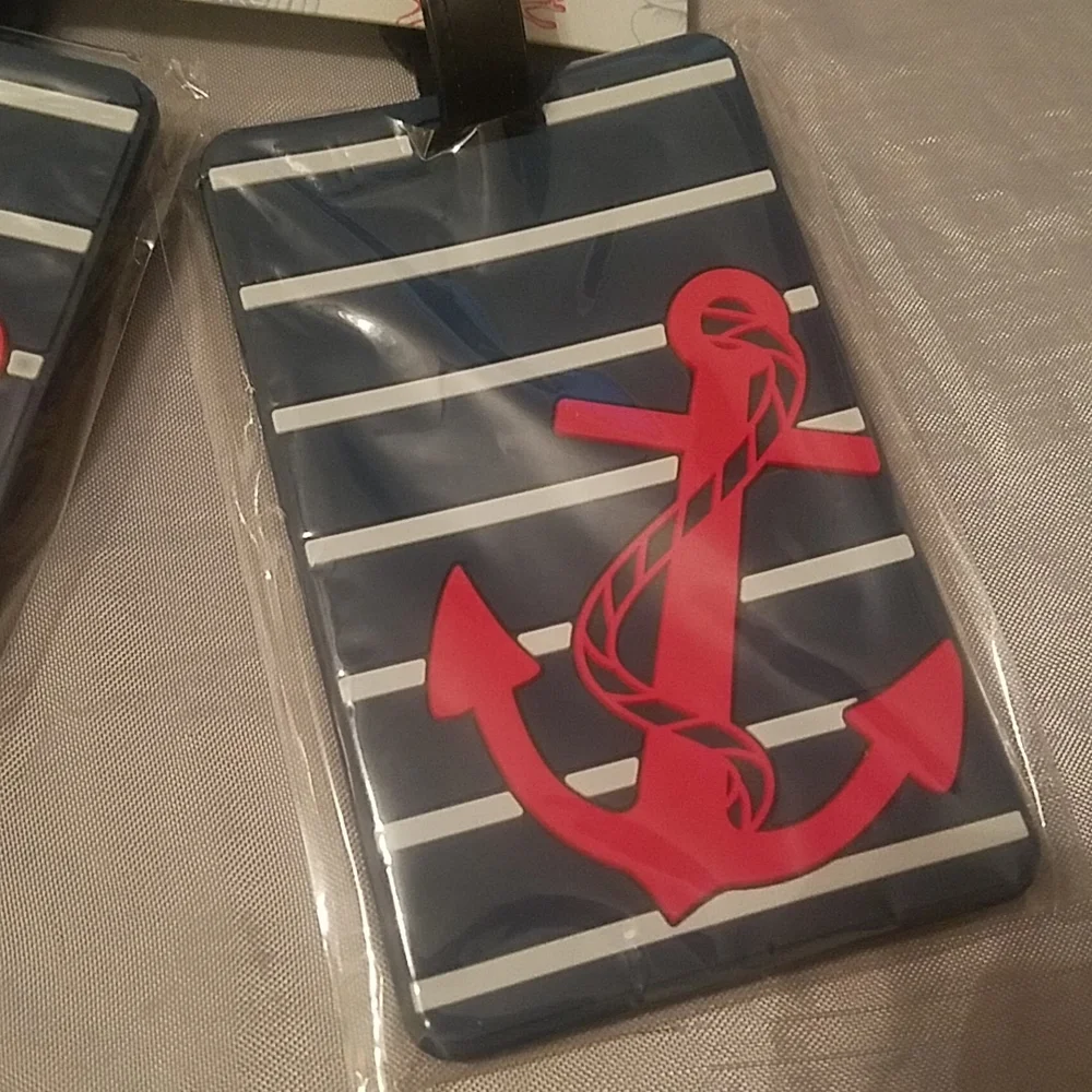 Anchor 2pk luggage tags new on card - Picture 2 of 3
